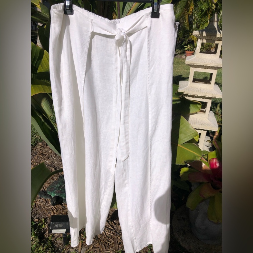BNWT 1. State Linen Split Seam Wide Leg Pants